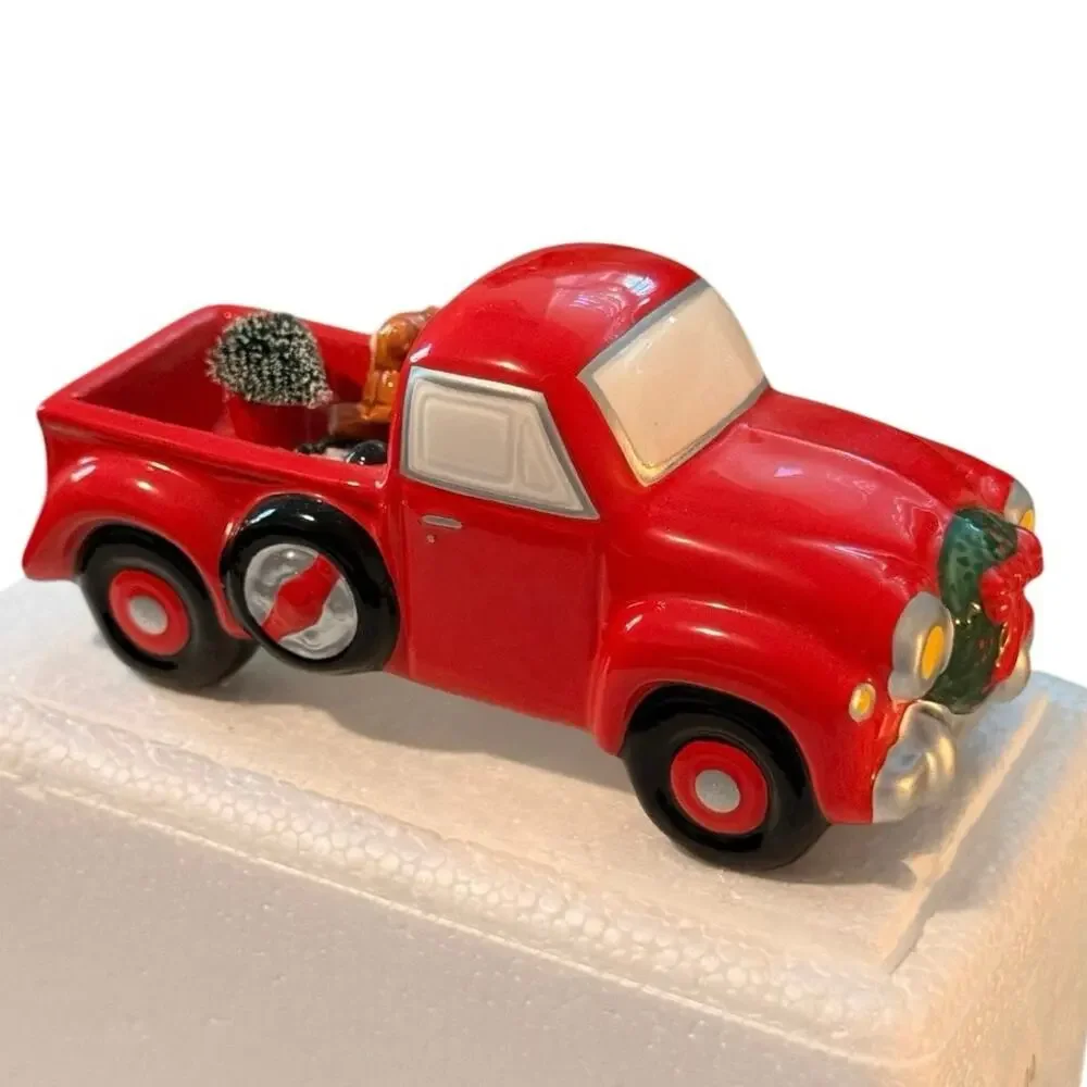 Vintage Department 56 Snow Village Pick-up and Delivery Red Truck 54542 Boxed